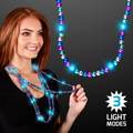 Turquoise LED Beaded Necklace - Winter Colors